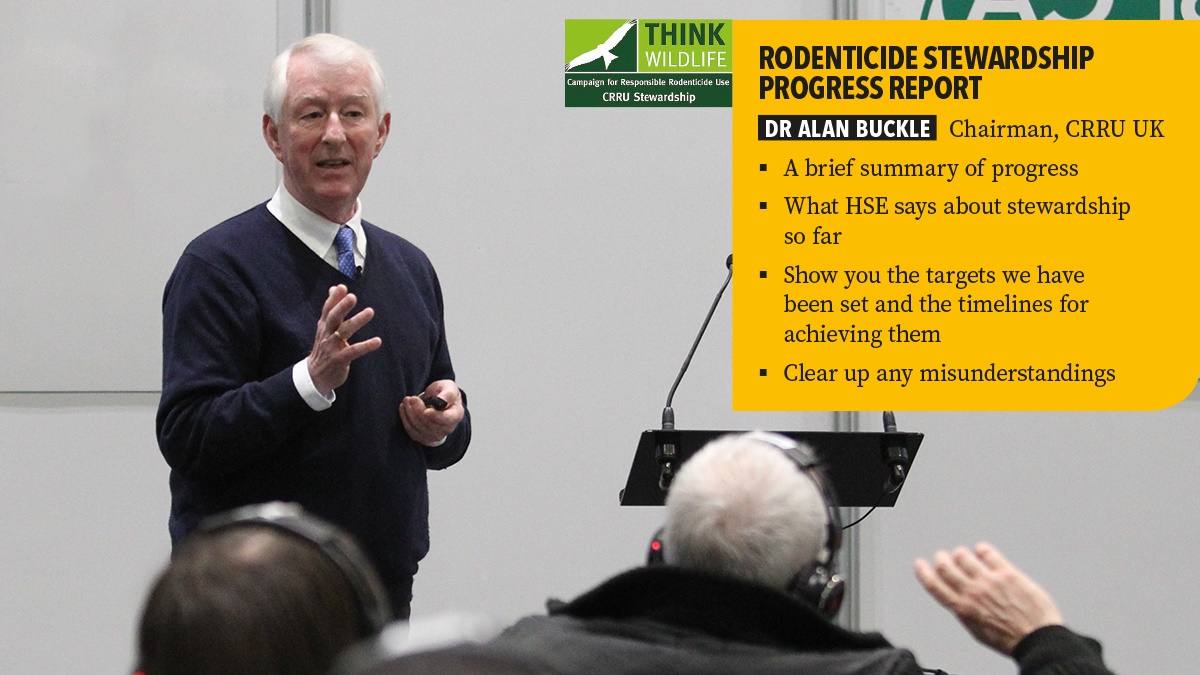Alan Buckle speaking at PestEx 2017 Alan Buckle speaking at PestEx 2017