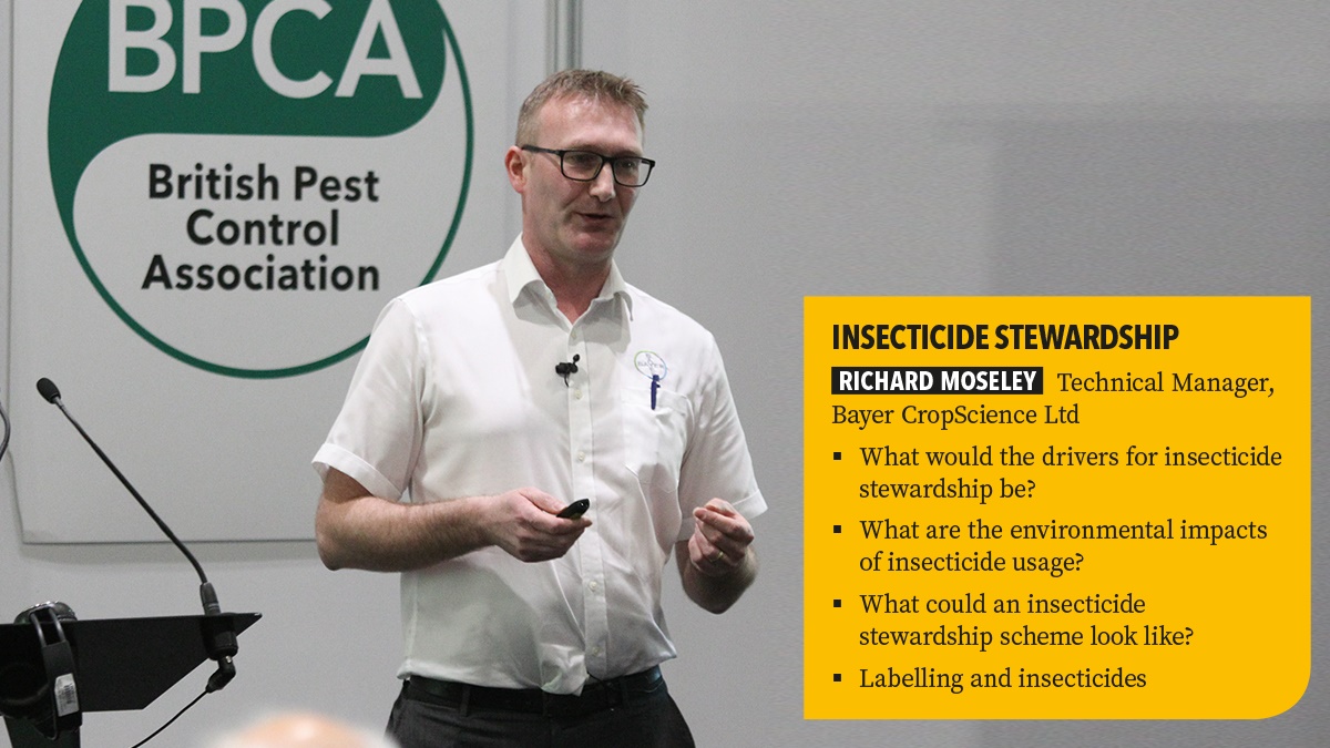 Richard Mossely speaking at PestEx 2019 Richard Mossely speaking at PestEx 2019