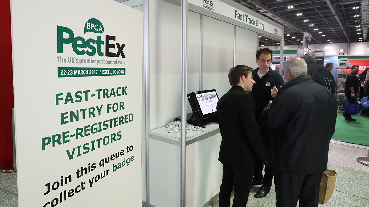 PestEx registration desk PestEx registration desk